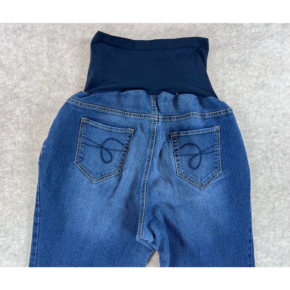 Motherhood Maternity Indigo Blue Secret Fit Belly Boot Cut Jeans Size XL Petite - Picture 5 of 7